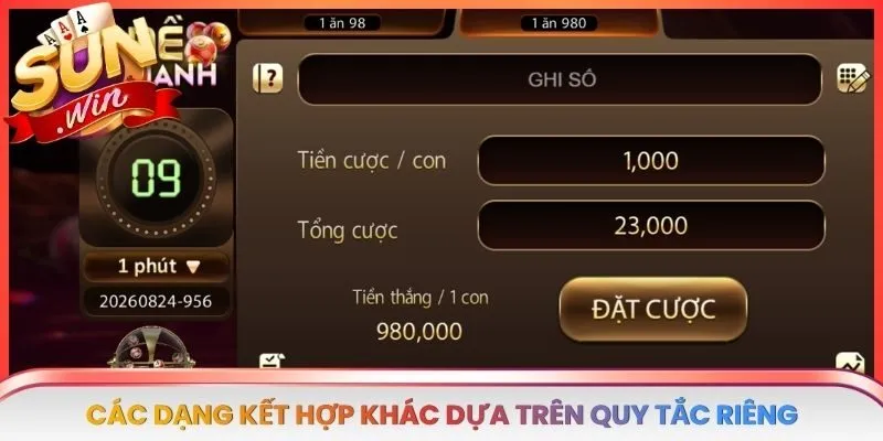 Các dạng kết hợp khác dựa trên quy tắc riêng