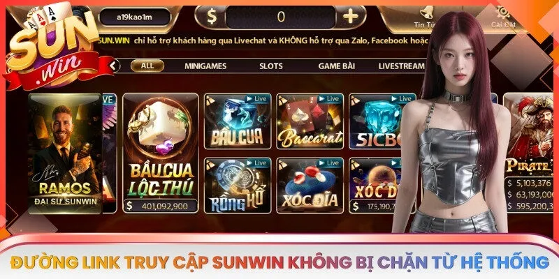 Đường Link truy cập SUNWIN chuẩn không bị chặn từ hệ thống