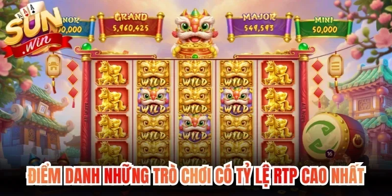 Điểm danh những trò chơi có tỷ lệ RTP cao nhất