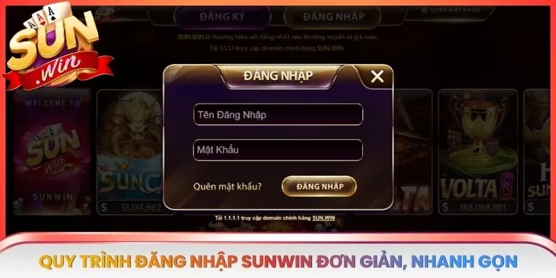 Quy trình đăng nhập SUNWIN đơn giản, nhanh gọn