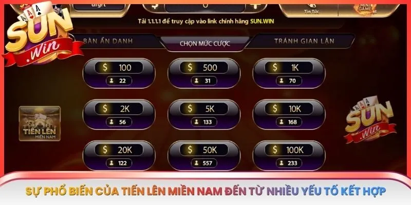 Sự phổ biến của tiến lên miền Nam đến từ nhiều yếu tố kết hợp